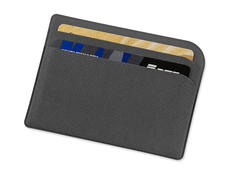 Картхолдер для 3-пластиковых карт Favor, темно-серый - 113127