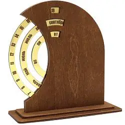 Вечный календарь из дерева TimeLore