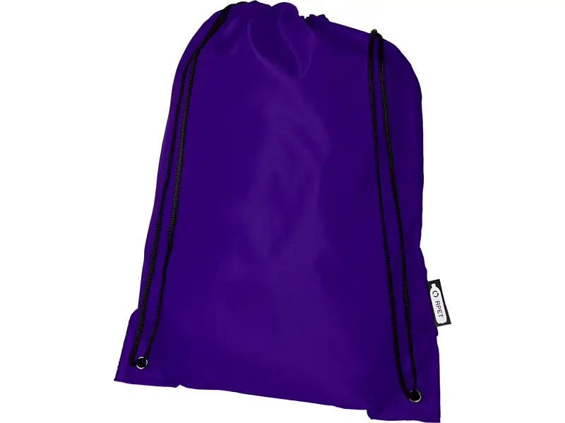 Рюкзак со шнурком Oriole из переработанного ПЭТ, пурпурный - 12046137