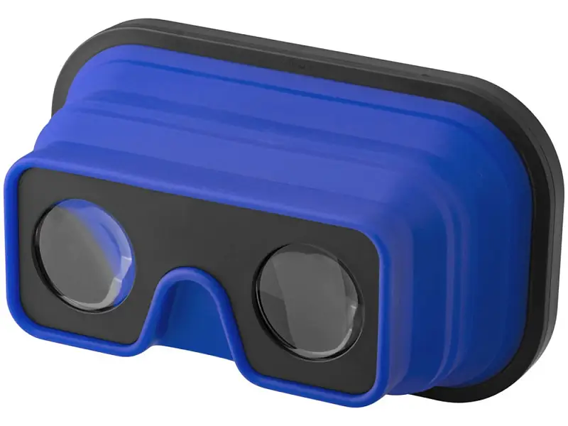 Складные силиконовые очки виртуальной реальности, ярко-синий/черный - 13422801