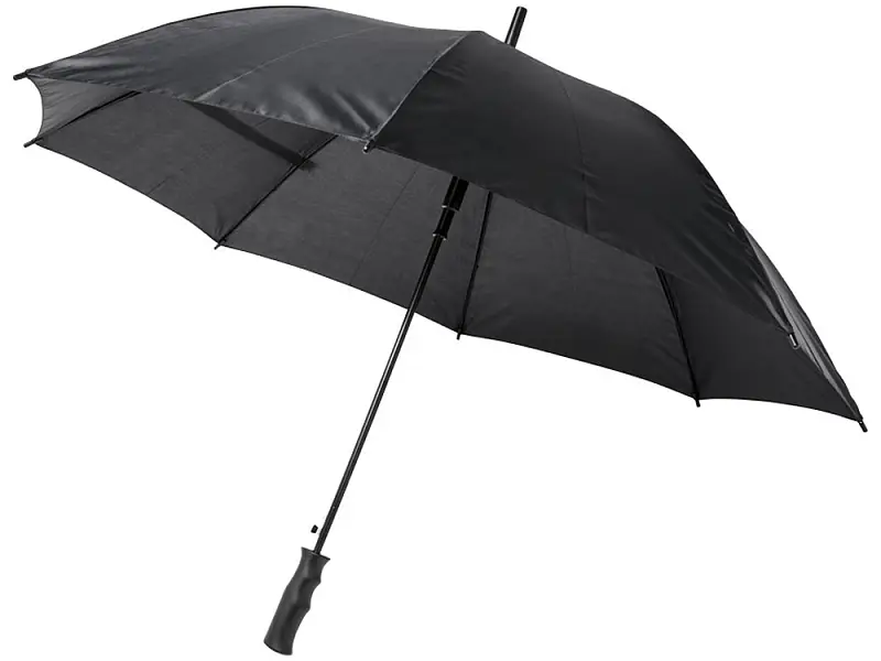 23-дюймовый ветрозащитный полуавтоматический зонт Bella, черный - 10940101