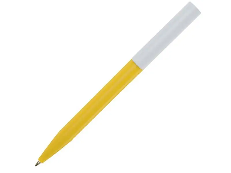 Шариковая ручка Unix из переработанной пластмассы, синие чернила - Желтый - 10789611