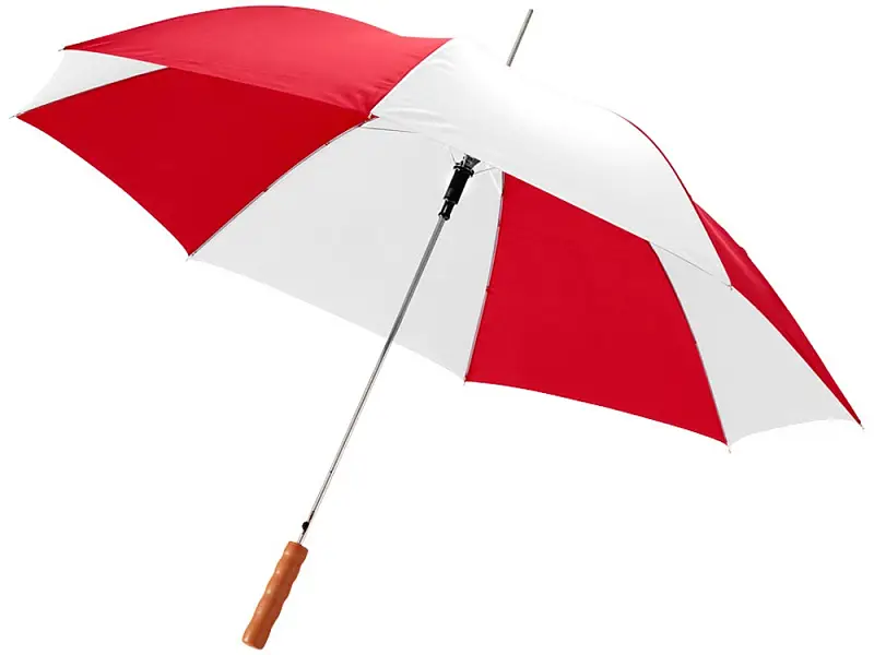 Зонт-трость Lisa полуавтомат 23, красный/белый - 10901712