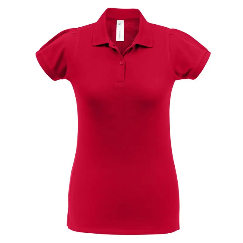 Рубашка поло женская Heavymill красная, размер S - PW4600041S