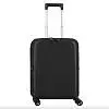 Чемодан складной Rollink FLEX LIGHT 55x40x20 см, 4 колеса, черный
