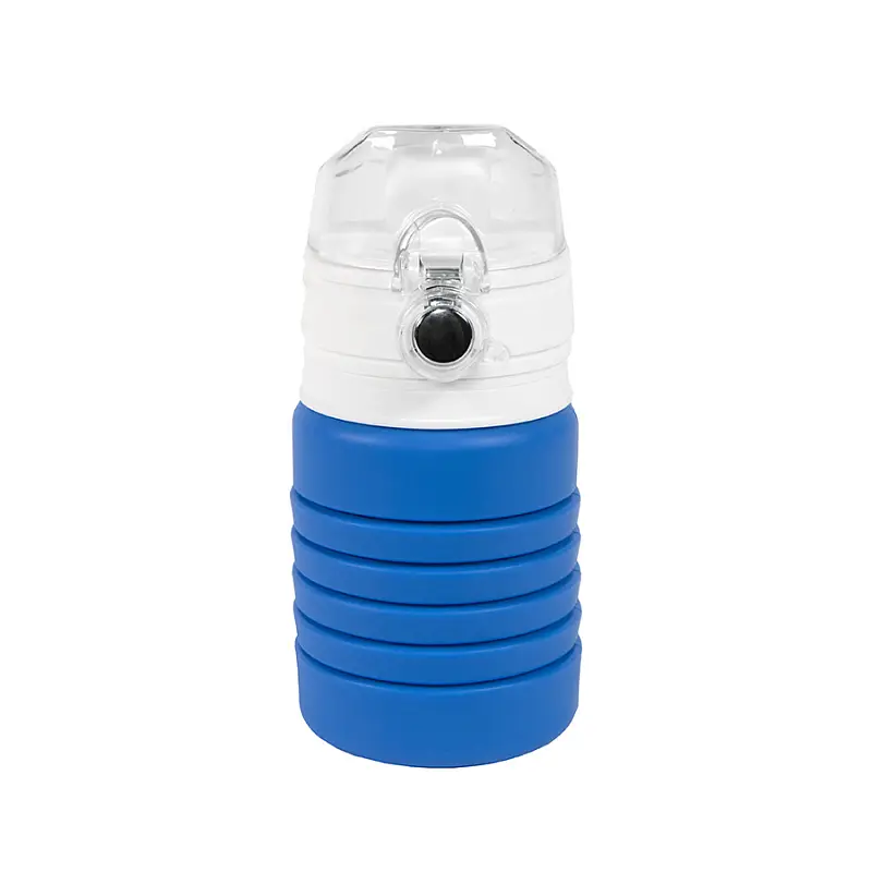 Бутылка для воды складная с карабином SPRING, 550/250 мл, силикон - 29800/24
