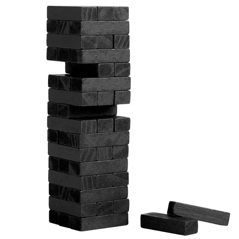 Игра «Деревянная башня мини», коробка: 18,5x5,5x5,5 см; брусок: 4,8х1,6х1,1 см