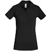 Рубашка поло женская Safran Timeless черная, размер XL