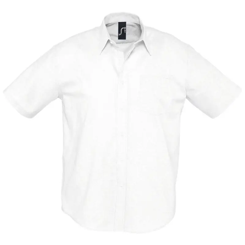 Рубашка мужская с коротким рукавом Brisbane белая, размер S - 1837.601