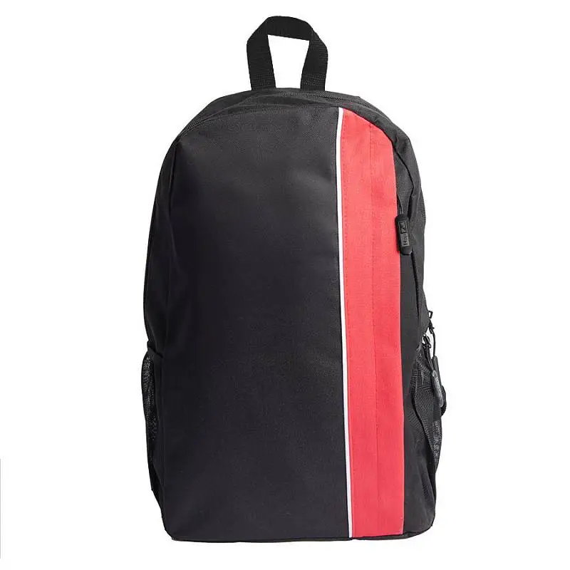Рюкзак PLUS, чёрный/красный, 44 x 26 x 12 см, 100% полиэстер 600D - 16784/35/08