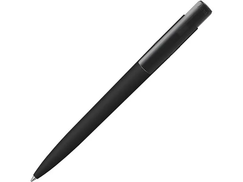 Шариковая ручка RECYCLED PET PEN PRO K transparent GUM soft-touch, черный