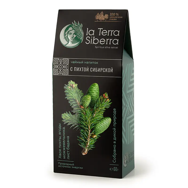 Чайный напиток со специями из серии "La Terra Siberra" с пихтой сибирской 60 гр. - 90034/2
