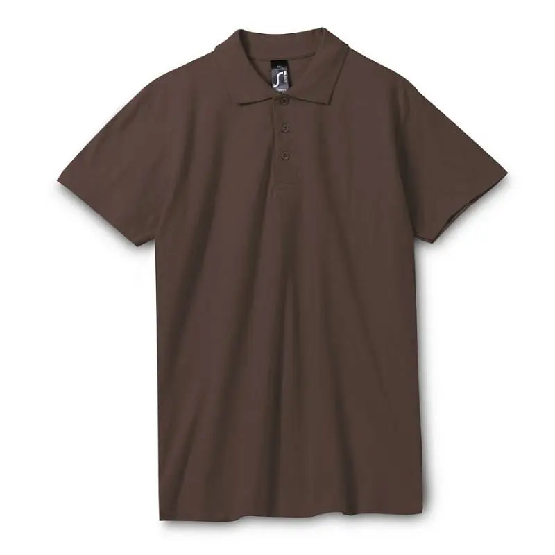 Рубашка поло мужская Spring 210 шоколадно-коричневая, размер S - 1898.591