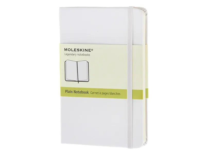 Записная книжка Moleskine Classic (нелинованный) в твердой обложке, Pocket (9x14см), белый