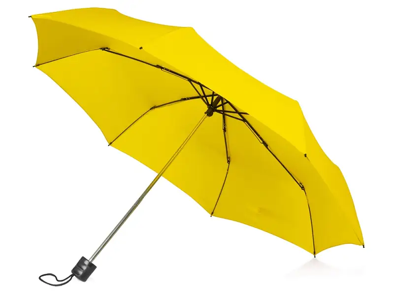 Зонт складной Columbus, механический, 3 сложения, с чехлом, желтый - 979004