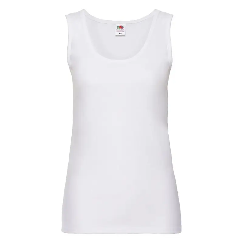 Майка женская "Lady-Fit Valueweight Vest", белый,XS, 97% хлопок,3%полиэстер, 165 г/м2 - 613760.30/XS