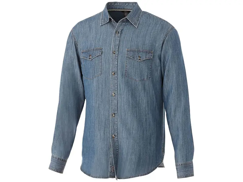 Рубашка Sloan с длинными рукавами мужская, джинс - 3817446XS