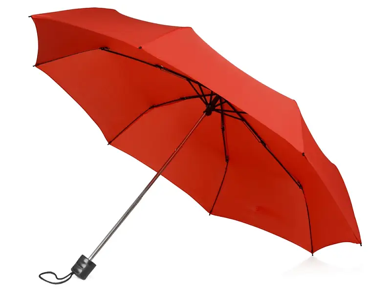 Зонт складной Columbus, механический, 3 сложения, с чехлом, красный - 979001