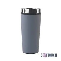 Термостакан "Европа", покрытие soft touch, 0,5 л., синий