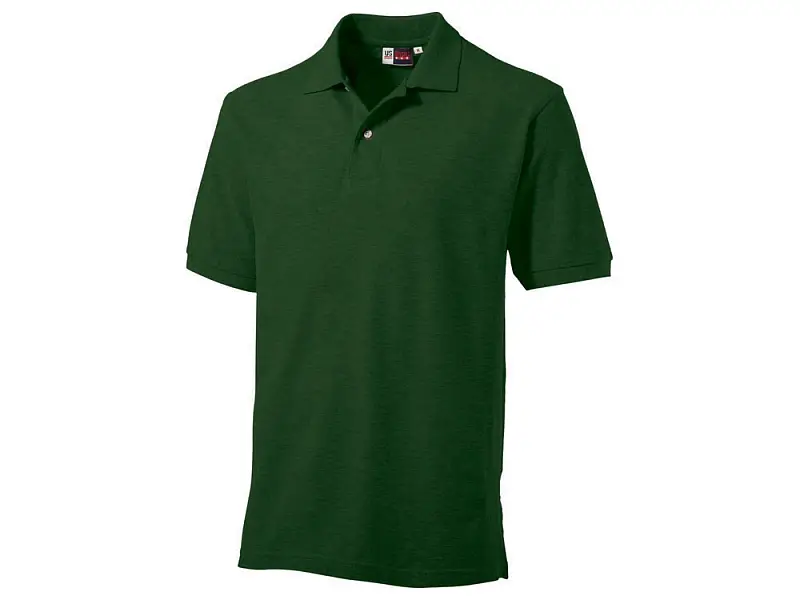 Рубашка поло Boston мужская, бутылочный зеленый - 3177F58S