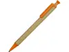 Ручка шариковая Эко, бежевый/коричневый