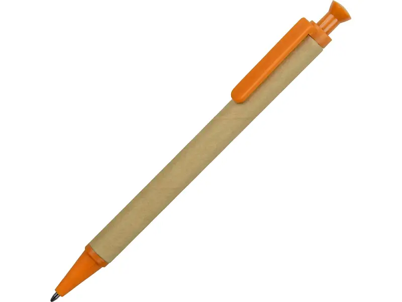 Ручка шариковая Эко, бежевый/оранжевый - 18340.13