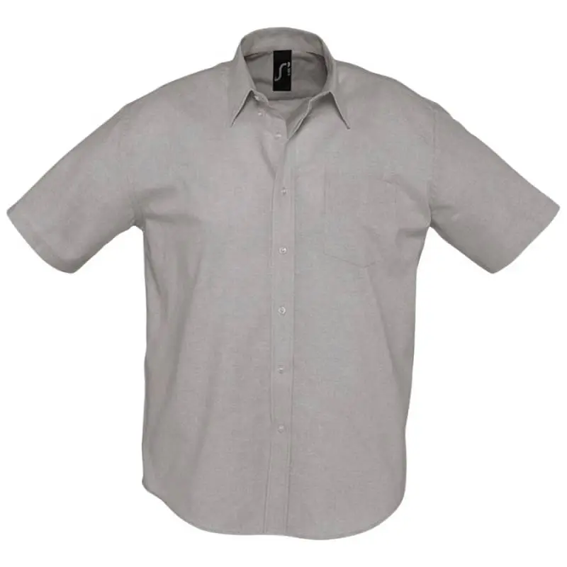 Рубашка мужская с коротким рукавом Brisbane серая, размер S - 1837.131