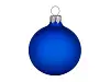 Стеклянный шар синий матовый, заготовка шара 6 см, цвет 62