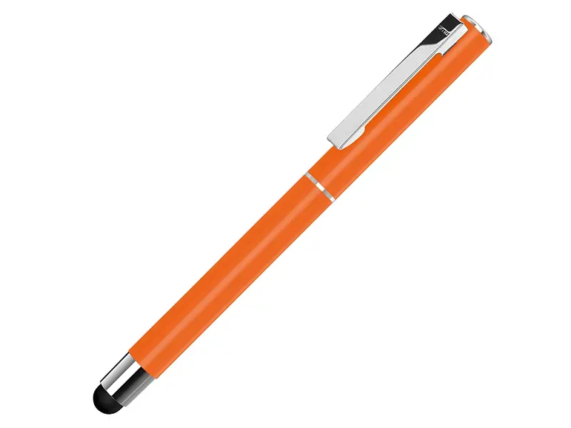 Ручка металлическая стилус-роллер STRAIGHT SI R TOUCH, оранжевый - 188018.08