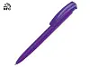 Ручка пластиковая шариковая трехгранная Trinity K transparent Gum soft-touch с чипом передачи инфо, синий