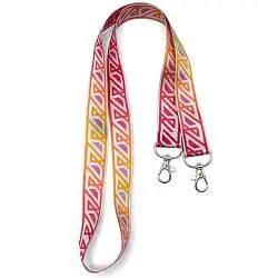 Ланъярд полноцветный Эл с двумя карабинами