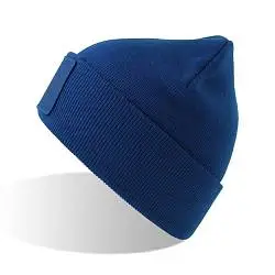 Шапка вязаная  двойная Wind-S с патчем