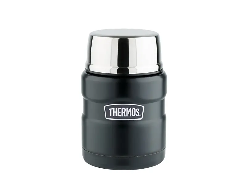 Термос из нерж. стали с ложкой тм THERMOS SK3000-BK(Matte Black) Food Jar 0.470L, черный