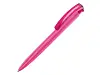 Ручка шариковая трехгранная UMA TRINITY K transparent GUM, soft-touch, фиолетовый