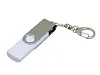 Флешка с  поворотным механизмом, c дополнительным разъемом Micro USB, 16 Гб, синий