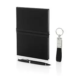 Блокнот Swiss Peak в комплекте с ручкой и брелком